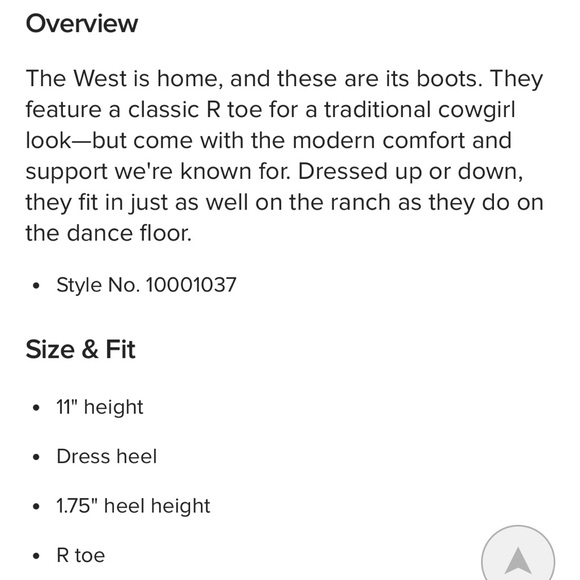 Black Ariat Heritage R Toe Western boots size 8 style# 10001037(15770) - Picture 12 of 12